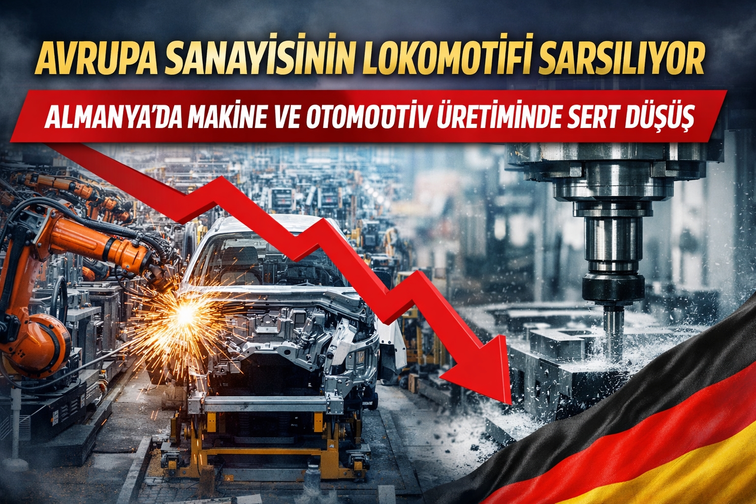 Avrupa Sanayisinin Lokomotifi Sarsılıyor Almanya’da Makine ve Otomotiv Üretiminde Sert Düşüş