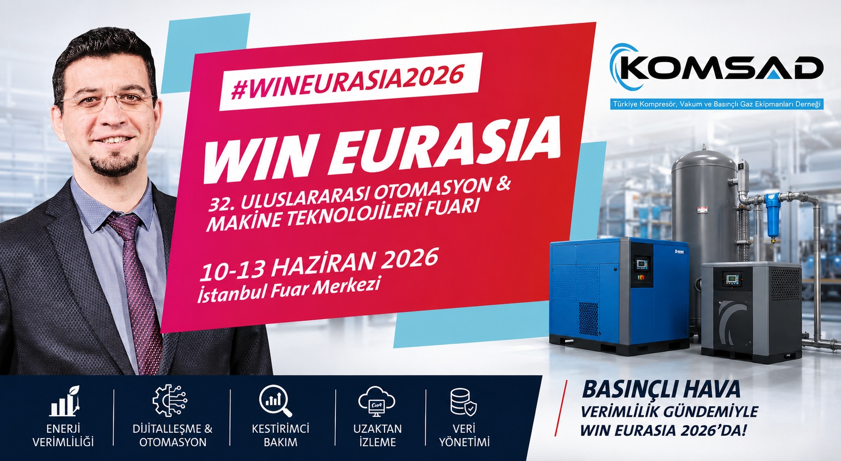 Basınçlı Hava Teknolojileri  WIN EURASIA 2026’da Verimlilik  Odağında Buluşuyor 