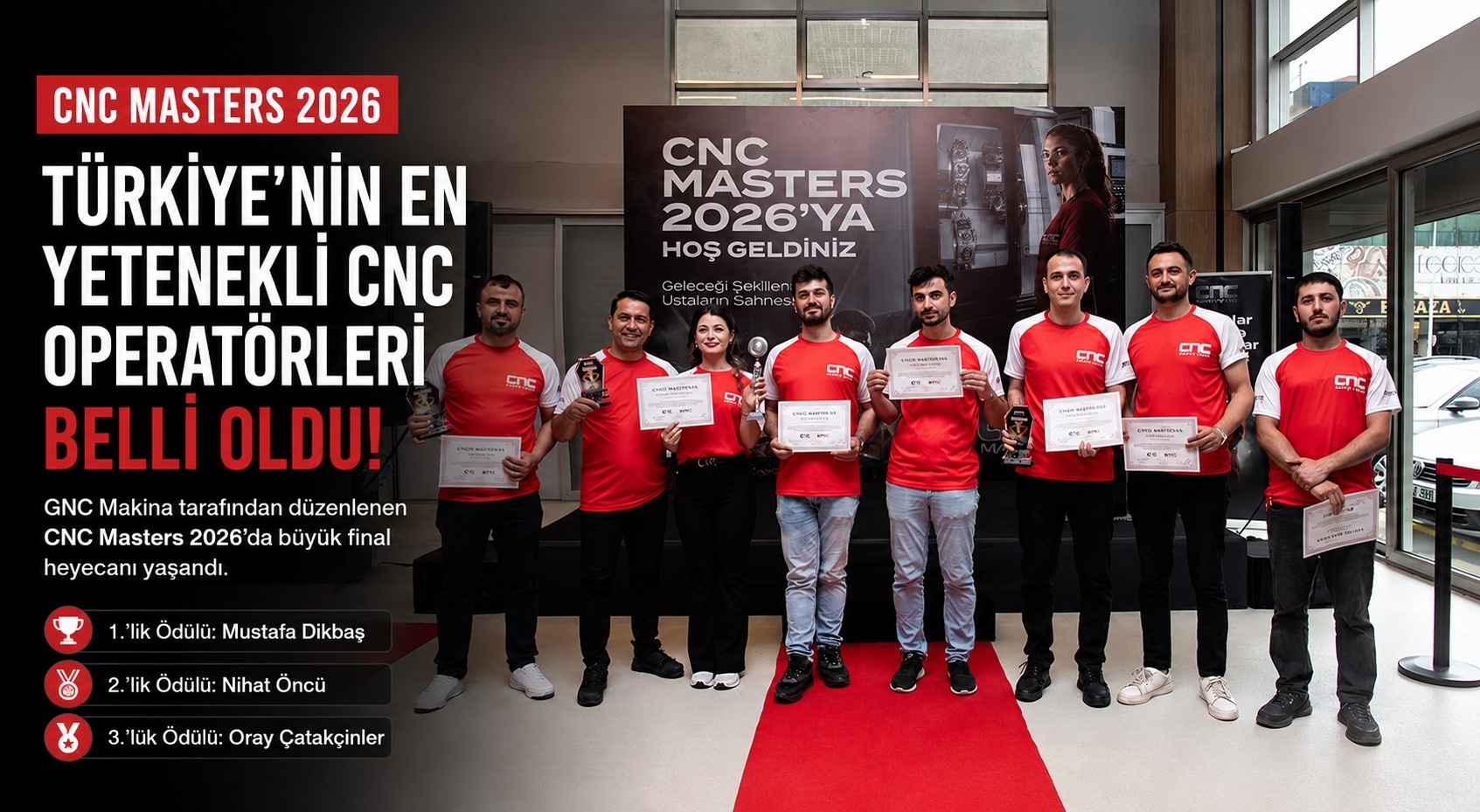 CNC Masters 2026’da Türkiye’nin En Yetenekli CNC Operatörleri Belli Oldu