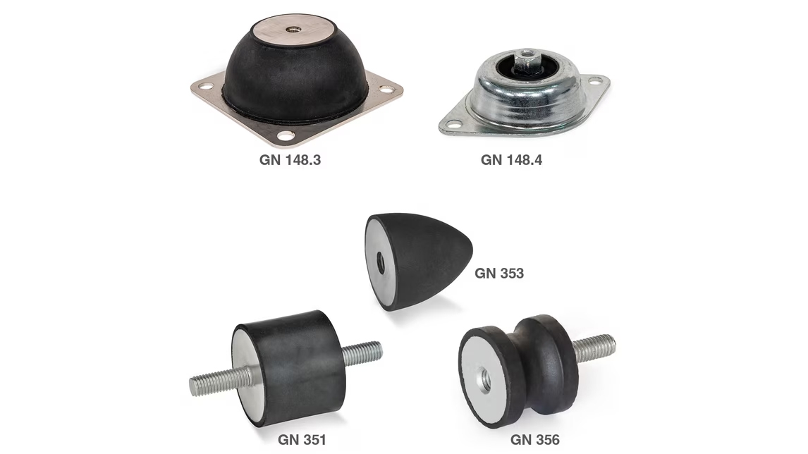 Ganter’den Endüstriyel Uygulamalar İçin Geniş Yelpazede Sönümleme Çözümleri