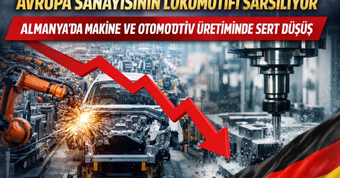 Avrupa Sanayisinin Lokomotifi Sarsılıyor Almanya’da Makine ve Otomotiv Üretiminde Sert Düşüş