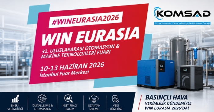Basınçlı Hava Teknolojileri  WIN EURASIA 2026’da Verimlilik  Odağında Buluşuyor 