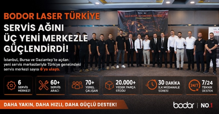 Bodor Laser Türkiye Servis Ağını Üç Yeni Merkezle Genişletti