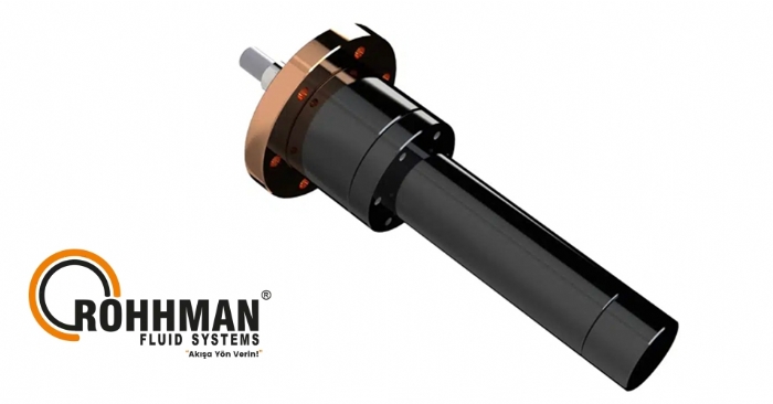 CETOP Kapaklı Ön Flanş Bağlantılı Hidrolik Silindir 