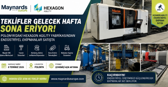 Hexagon Agility Polonya Fabrikası Ekipmanları Açık Artırmada | Mazak ve Fanum Sistemleri Satışta