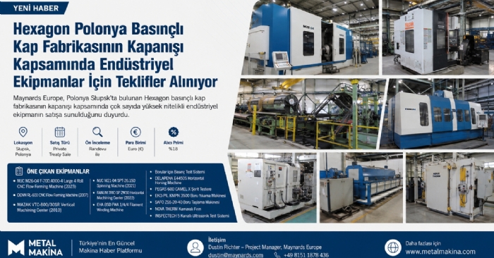 Hexagon Polonya Fabrikası Kapanışı Kapsamında Endüstriyel Ekipman Satışı