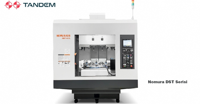 Tek makina ile 2 kat verimlilik! Nomura DST-40 DL Çift İş Milli CNC Dik İşleme Merkezi