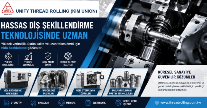 Thread Rolling Technology Hassas Vida Haddeleme Çözümleriyle Küresel Pazarda Güçleniyor