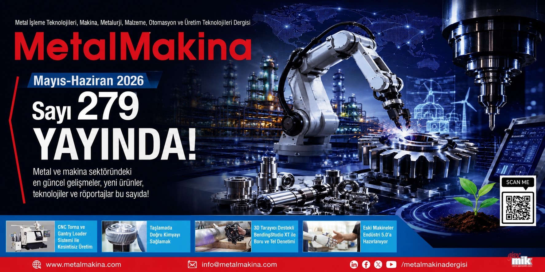 MetalMakina Dergisi Mayıs-Haziran 2026 Sayı 279 Yayında!