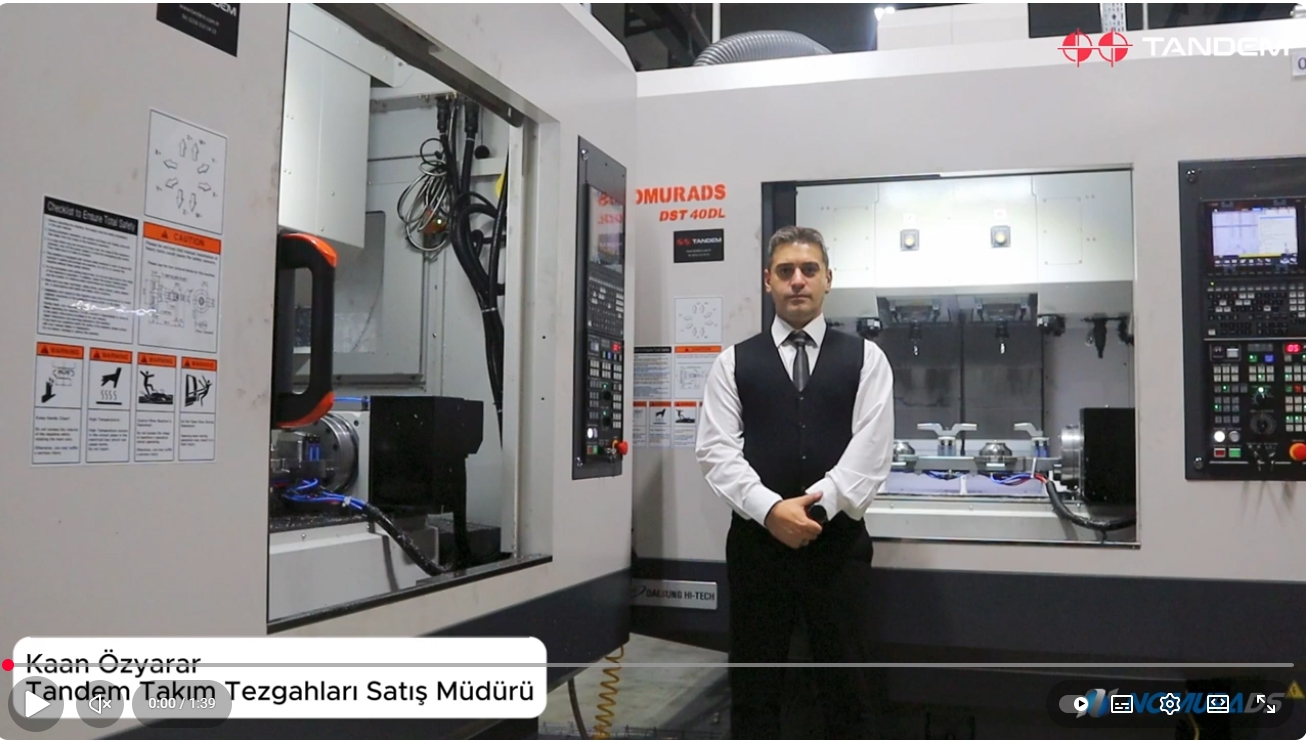 Tek makina ile 2 kat verimlilik! Nomura DST-40 DL Çift İş Milli CNC Dik İşleme Merkezi
