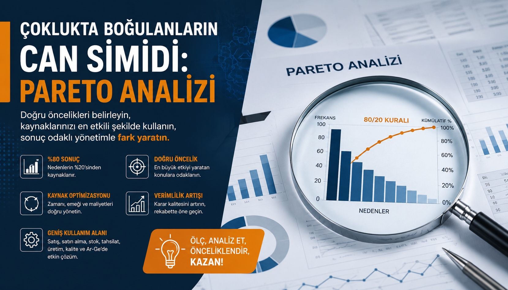 Çoklukta Boğulanların Can Simidi: Pareto Analizi